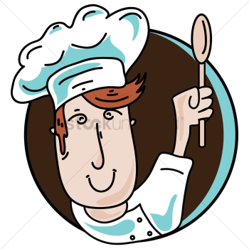 Chef holding spoon Chef holding spoon