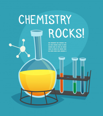 Chemical laboratory cartoon concept Chemical laboratory cartoon concept