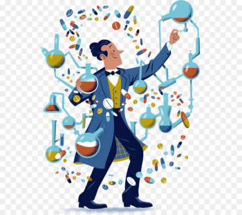 Chemistry Science Design Cartoon Illustration - science Chemistry Science Design Cartoon Illustration - science