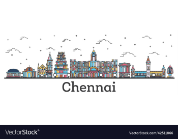 chennai city outline chennai city outline