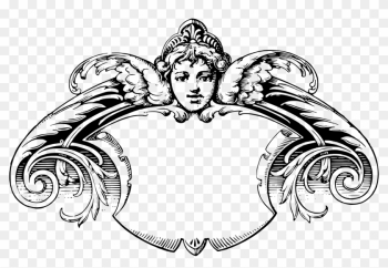 Cherub Frame - Victorian Frames Clip Art
