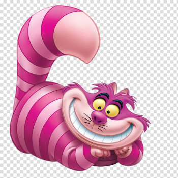 Cheshire cat, White Rabbit Alice's Adventures in Wonderland Cheshire Cat Queen of Hearts, alice in wonderland transparent background PNG clipart
