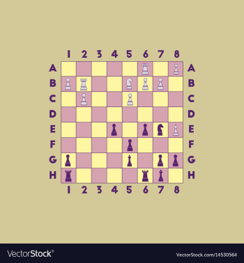 Chess game vector image Chess game vector image