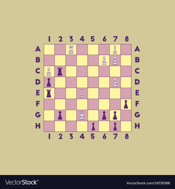 Chess game vector image Chess game vector image