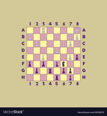 Chess game vector image Chess game vector image