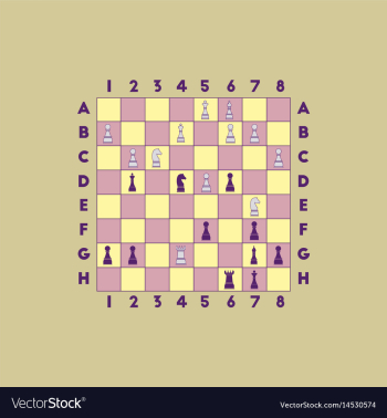 Chess game vector image Chess game vector image