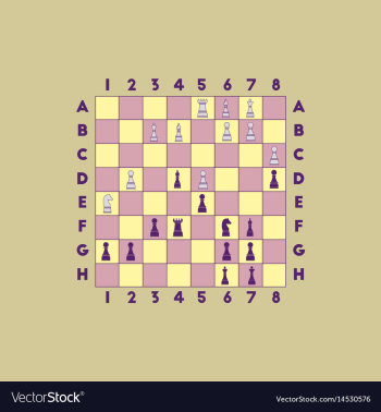 Chess game vector image Chess game vector image