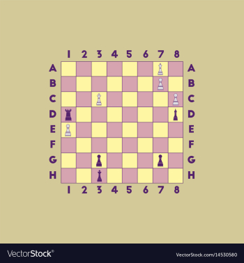 Chess game vector image Chess game vector image