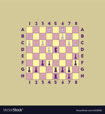 Chess game vector image Chess game vector image