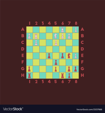 Chess game vector image Chess game vector image