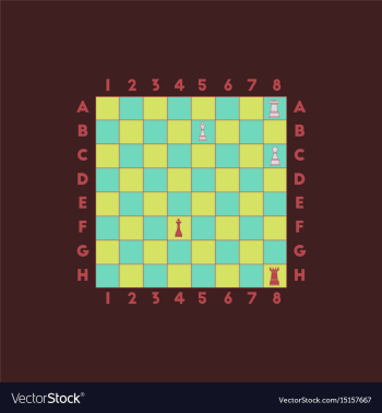 Chess game vector image Chess game vector image