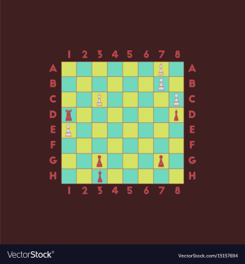 Chess game vector image Chess game vector image