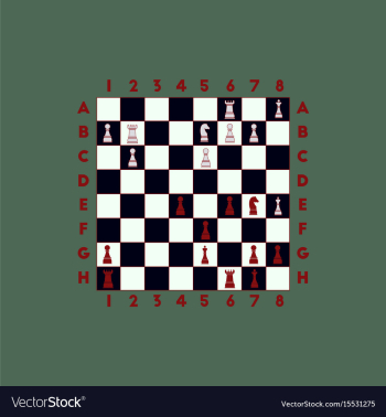 Chess game vector image Chess game vector image