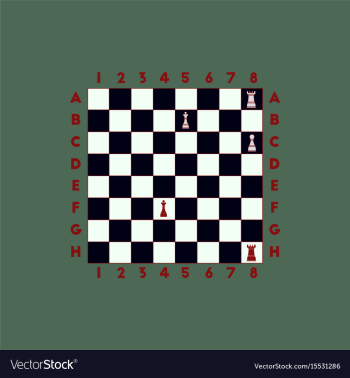 Chess game vector image Chess game vector image