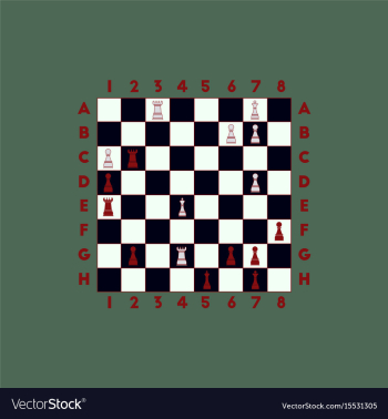 Chess game vector image Chess game vector image