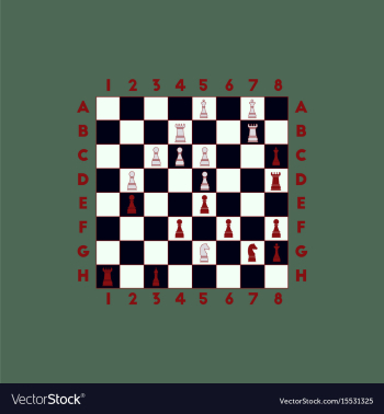 Chess game vector image Chess game vector image