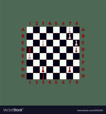 Chess game vector image Chess game vector image