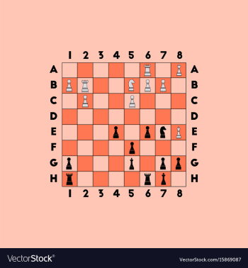 Chess game vector image Chess game vector image