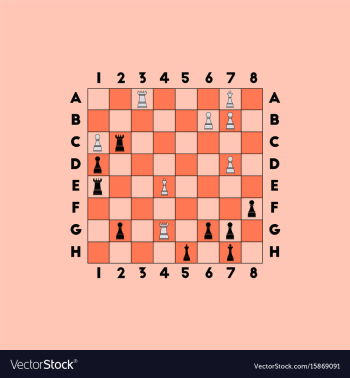 Chess game vector image Chess game vector image