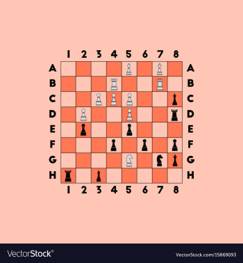 Chess game vector image Chess game vector image