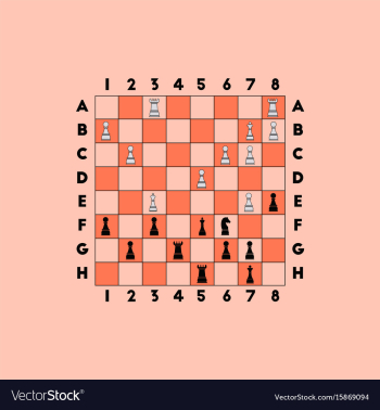 Chess game vector image Chess game vector image
