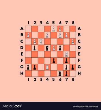 Chess game vector image Chess game vector image