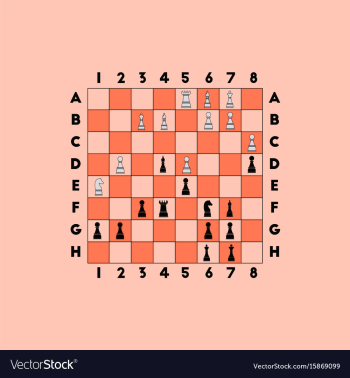Chess game vector image Chess game vector image