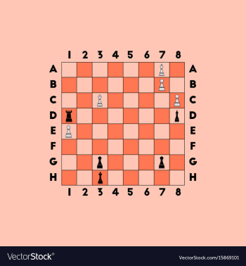 Chess game vector image Chess game vector image