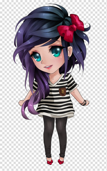 Chibi Anime Fan art Mangaka, Chibi transparent background PNG clipart