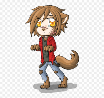 Chibi Anime Wolf Clipart - Drawing