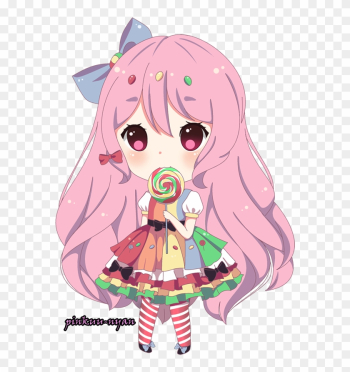 Chibi At By Pinkuu-nyan - Candy Chibi Girl Transparent Chibi At By Pinkuu-nyan - Candy Chibi Girl Transparent
