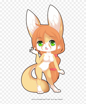 Chibi Fennec Girl - Fennec Fox Furry Girl Chibi Fennec Girl - Fennec Fox Furry Girl