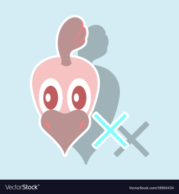 Chicken bird engraving drawn sticker vector image Chicken bird engraving drawn sticker vector image
