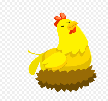 Chicken Duck - Vector Yellow Elegant Easter Bubble Chicken Chicken Duck - Vector Yellow Elegant Easter Bubble Chicken
