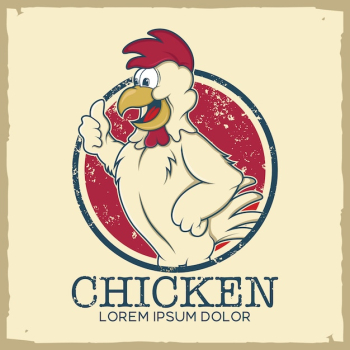Chicken logo template Chicken logo template