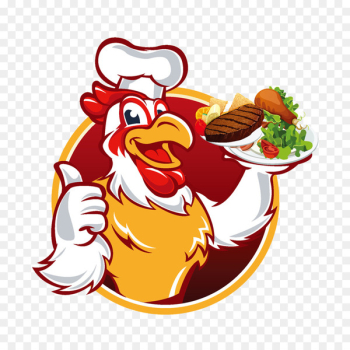 Chicken meat Chef Cartoon - Chinese New Year of the Rooster Food Posters 