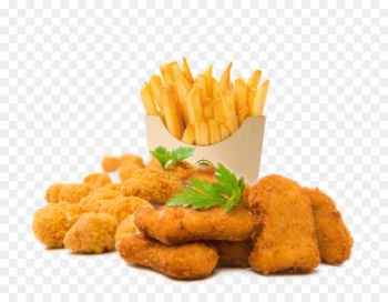 Chicken nugget French fries Chicken fingers Pizza Fried chicken - french fries 