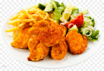 Chicken nugget Fried chicken French fries Buffalo wing - potato 