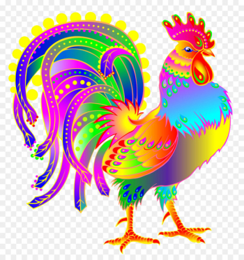 Chicken Rooster Chinese zodiac Illustration - Color chicken Chicken Rooster Chinese zodiac Illustration - Color chicken