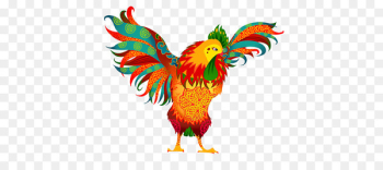 Chicken Rooster - Multicolored cock Chicken Rooster - Multicolored cock