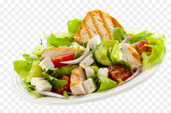 Chicken salad Caesar salad Vinaigrette Healthy diet - vegetable salad 