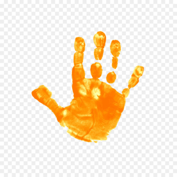 Child Art Color - handprint 