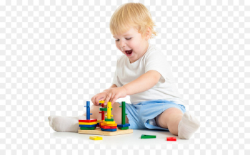 Child care Day care Pre-school Education - Playing wooden children 