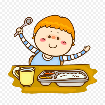 Child Cartoon Eating - Children eat Child Cartoon Eating - Children eat