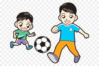 Child Clip art - Play soccer parent child movement picture material ...