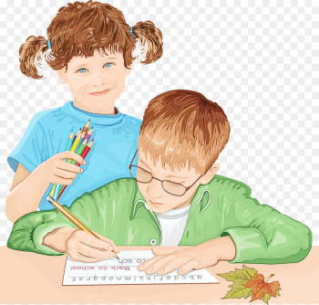 child learning cartoon male sharing child learning cartoon male sharing