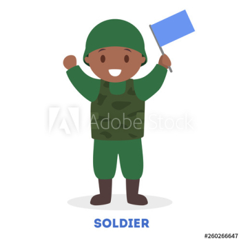 Child play as a soldier Child play as a soldier