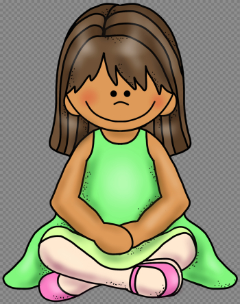 Child sitting criss cross clipart transparent stock - RR collections