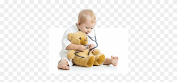 Child With Clothes Of Doctor And Teddy Bear Toy - Baby 411: Clear Answers &amp; Smart Advice