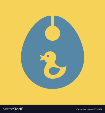 Children bib vector image Children bib vector image